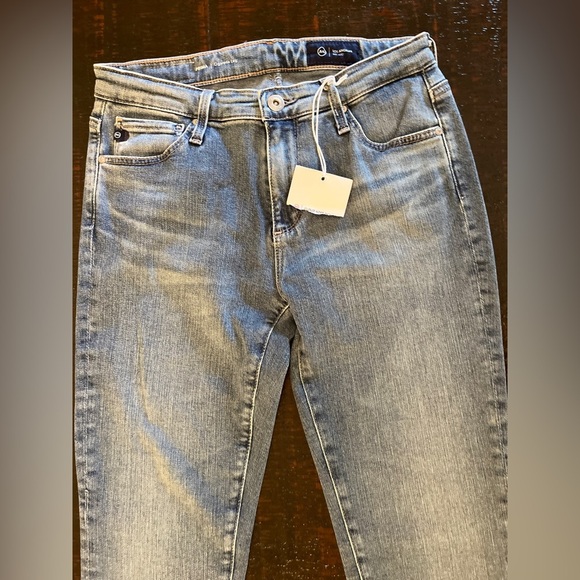 AG Adriano Goldschmied Size 25 Prima Cigarette Leg Jeans Medium Wash Preppy NWT - Picture 2 of 12